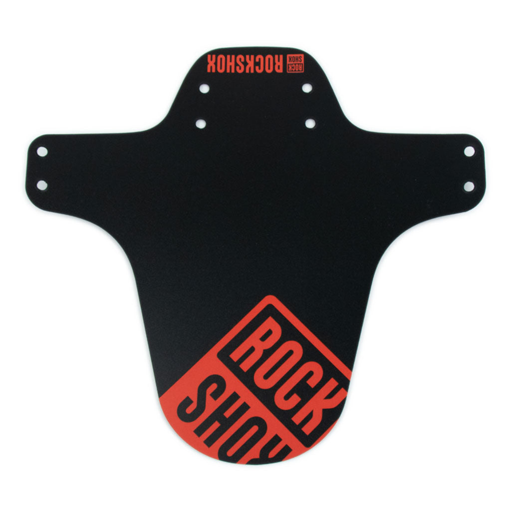 MTB Fender, Short Zip Tie, Black w/Fire Red