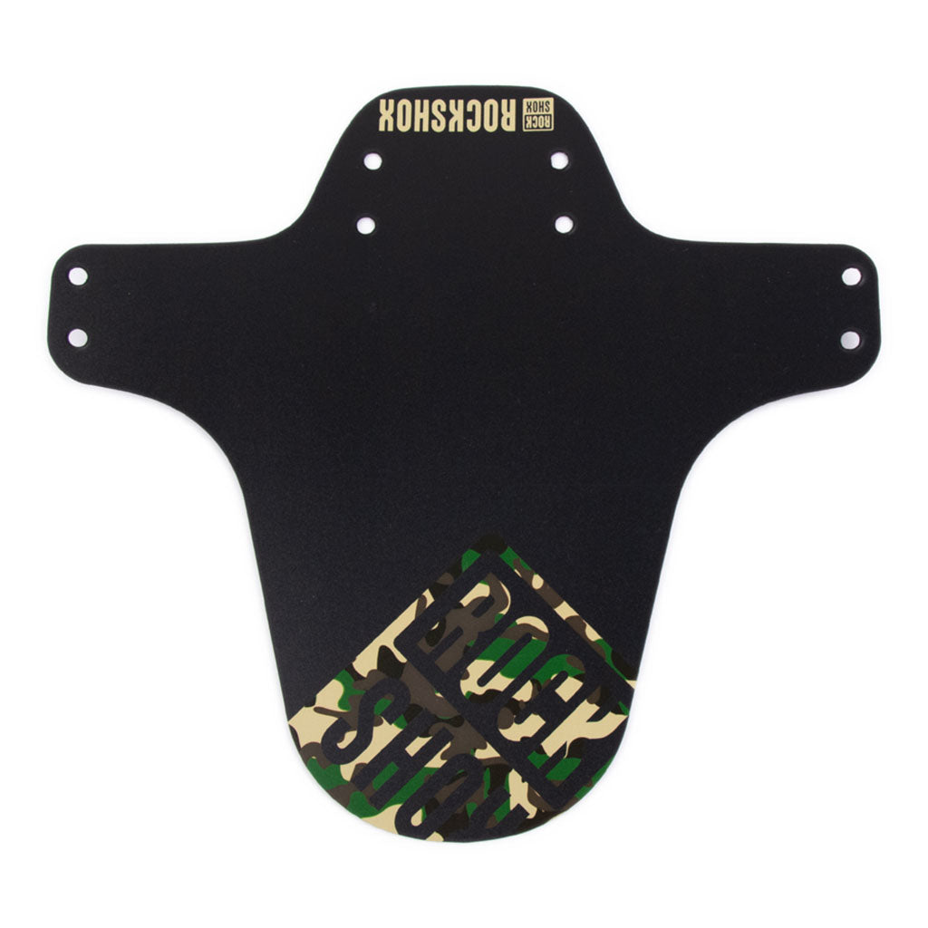 MTB Fender, Short Zip Tie, Black w/Camouflage
