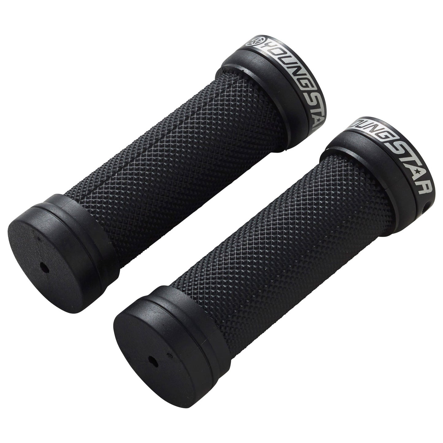 Reverse Youngstar Single Lock-On Grips 28mm Black/Black