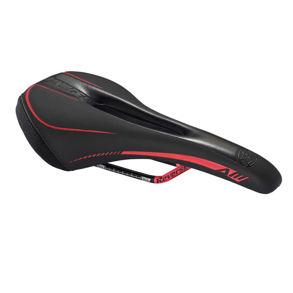 AM Ergo Saddle, Black/Red   NLS
