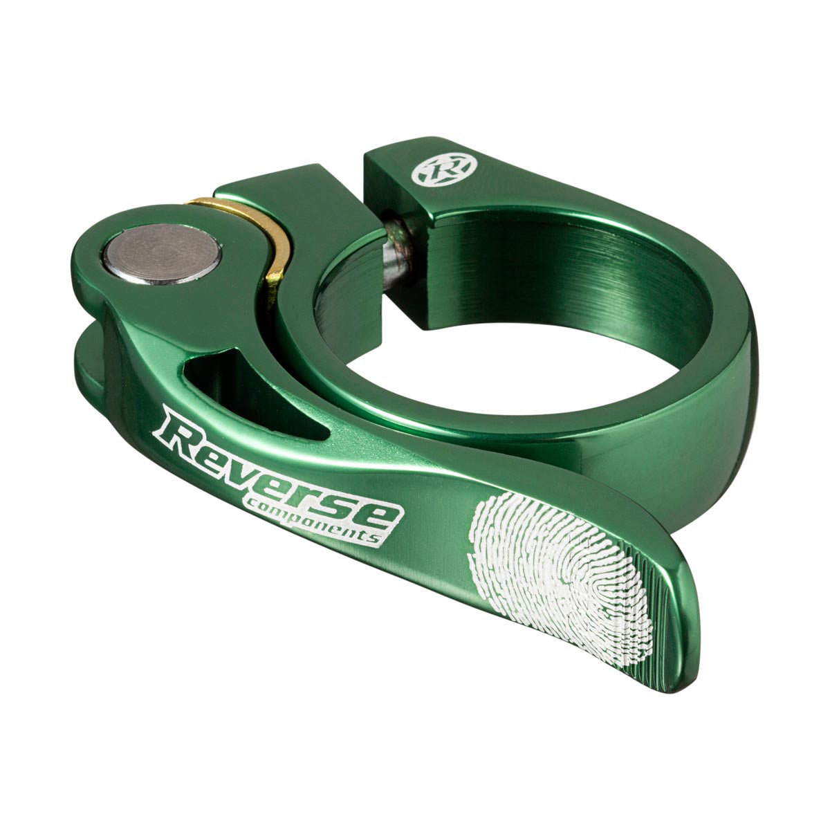 Long Life Q/R Seatpost Clamp, 34.9mm, Dark Green