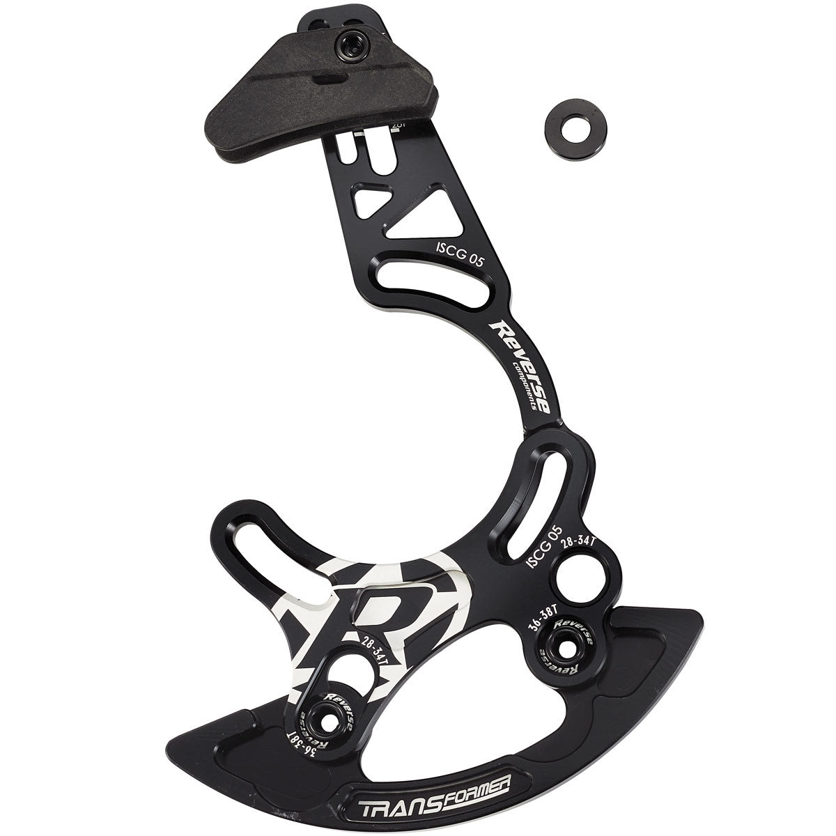 Transformer Trail Chain Guide, Upper+Lower, Black
