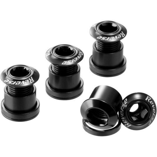 Reverse Chainring Bolt Set 8pc - Black