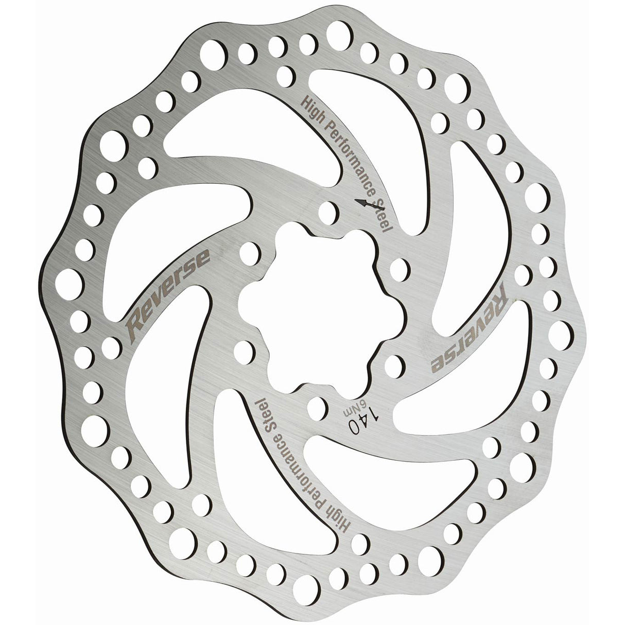 Steel Disc Rotor, 140mm - Silver