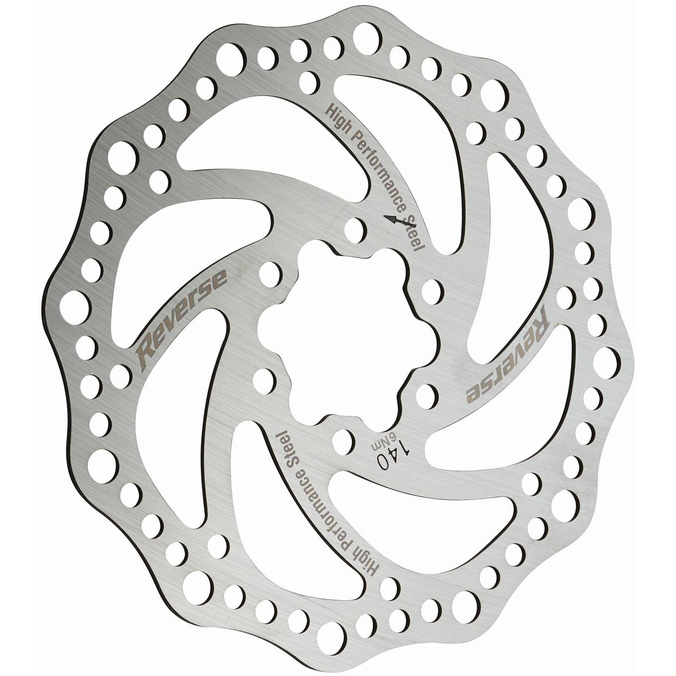 Reverse Steel Disc Rotor 140mm - Silver