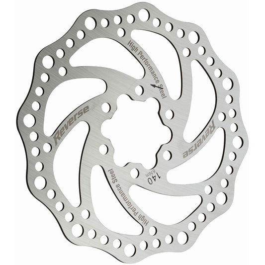 Reverse Steel Disc Rotor 140mm - Silver