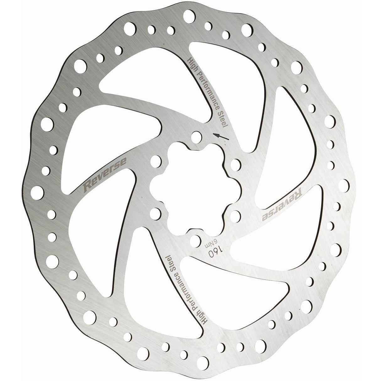 Steel Disc Rotor, 160mm - Silver
