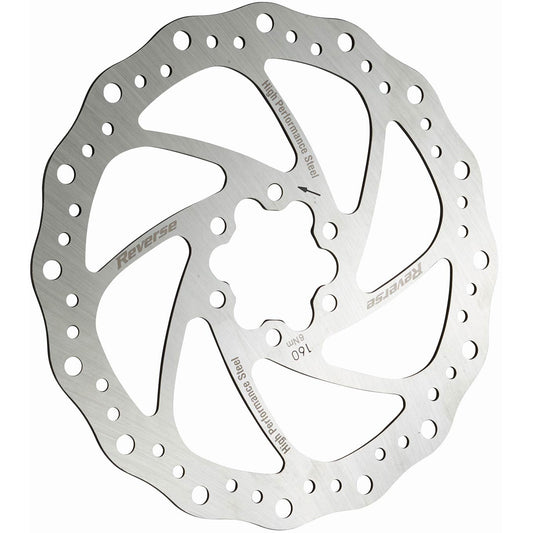 Reverse Steel Disc Rotor 160mm - Silver