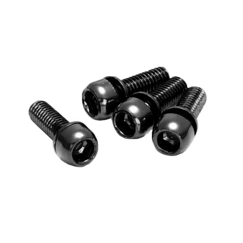 Disc Brake Caliper Bolts, M6x18, 4/Pack - Black