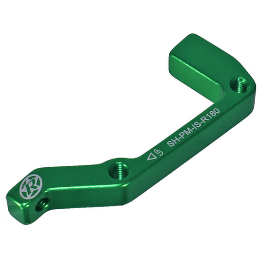 Reverse Disc Brake Adapter IS-PM 180 Rear Shimano Green