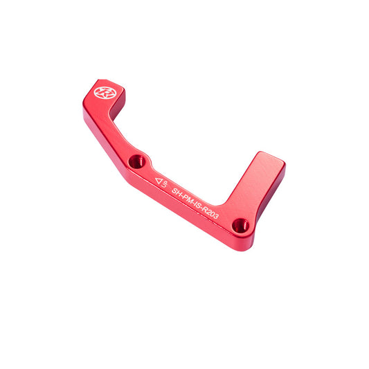 Reverse Disc Brake Adapter IS-PM 203 Rear Shimano Red