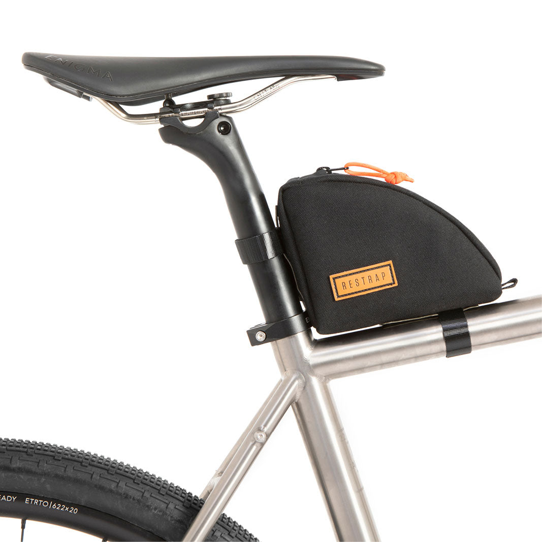 Restrap Rear Top Tube/Seatpost Bag - Black