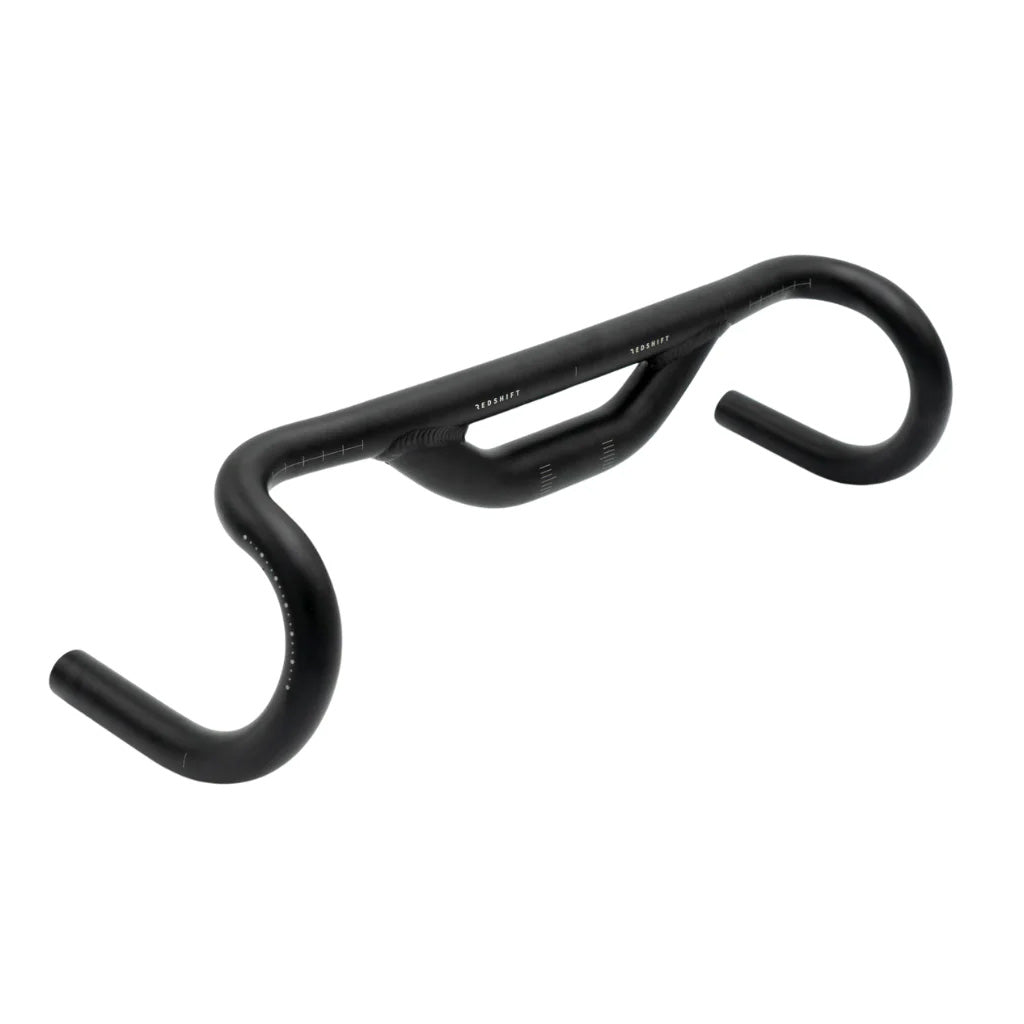 Top Shelf Drop Bar 50mm Rise 10 deg- 47cm, Black