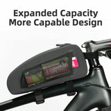 Double Zipper Top Tube Bag Frame Fitted Bike Bag Front Frame Bag