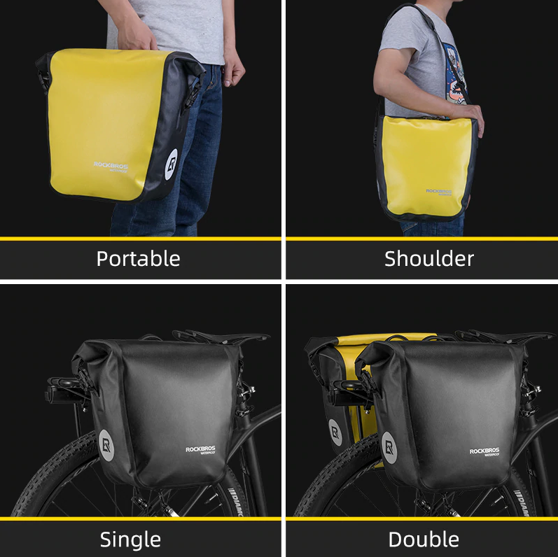 Std Bicycle Saddlebags Front Roller Panniers Bag