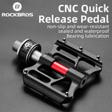 ROCKBROS Quick-Release Bike Pedals in Black (Pair)