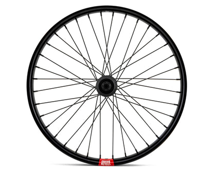 20" RAMPAGE PRO STREET FRONT FEMALE AXLE WHEEL, BLACK