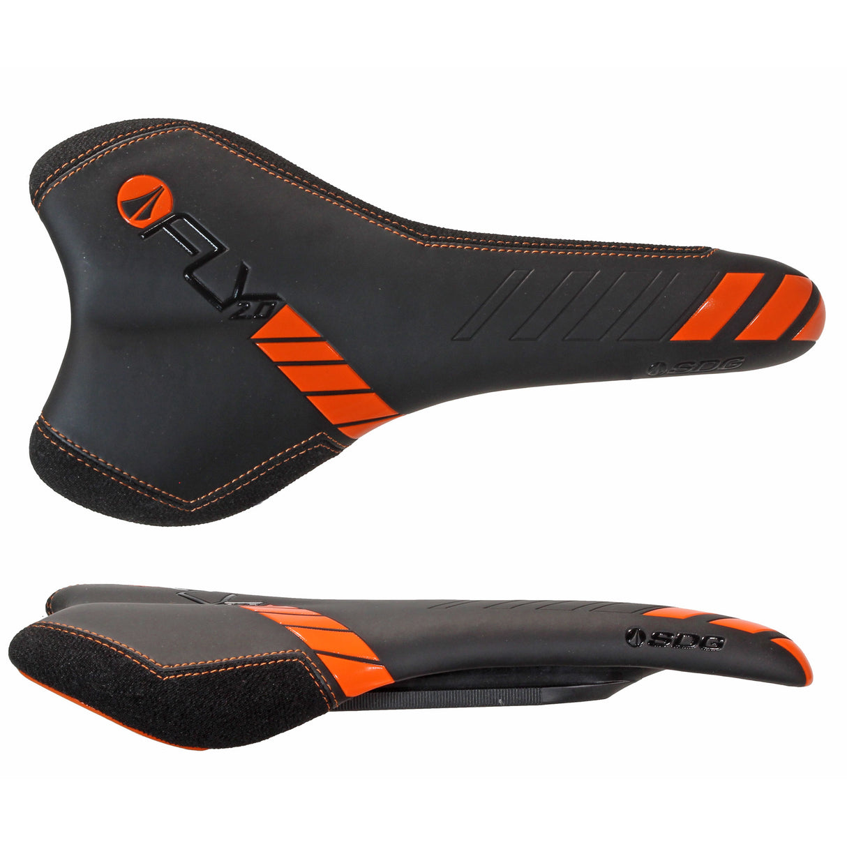 I-Fly 2.0 I-Beam Saddle - Black/Orange