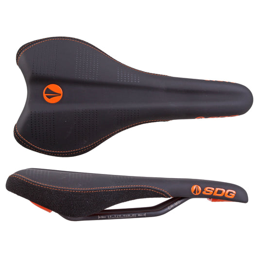 SDG Radar Mtn Saddle CrMo Rails - Orange/Black