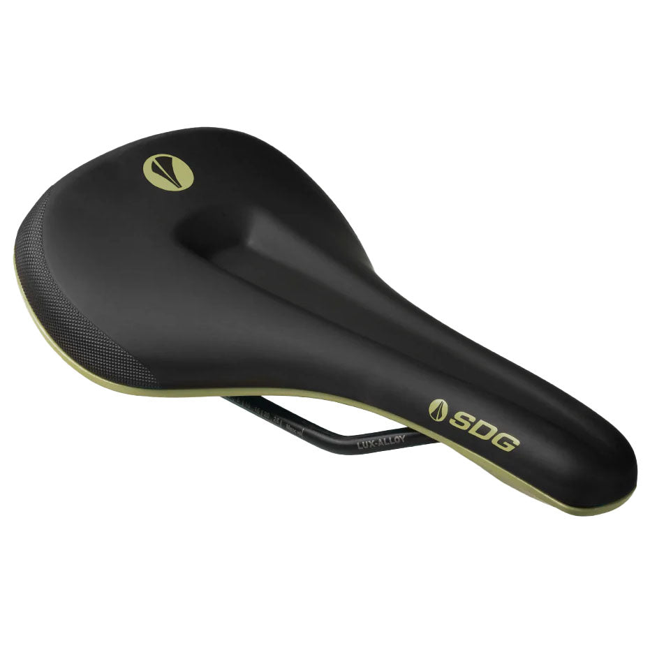 Bel-Air V3 Max Saddle, Lux-Alloy, Black/Olive Green