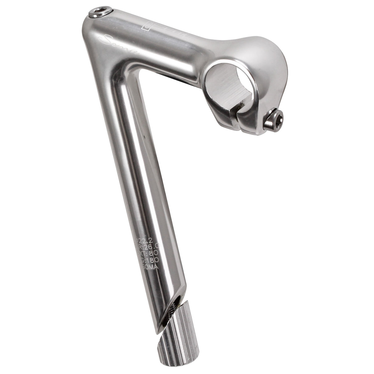Sutro Quill Stem, (26.0) 80mm - Silver