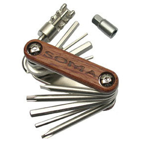 Woodie 11-Function Multi-Tool, Wood/Chrome