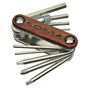 Woodie 10-Function Multi-Tool, Wood/Chrome