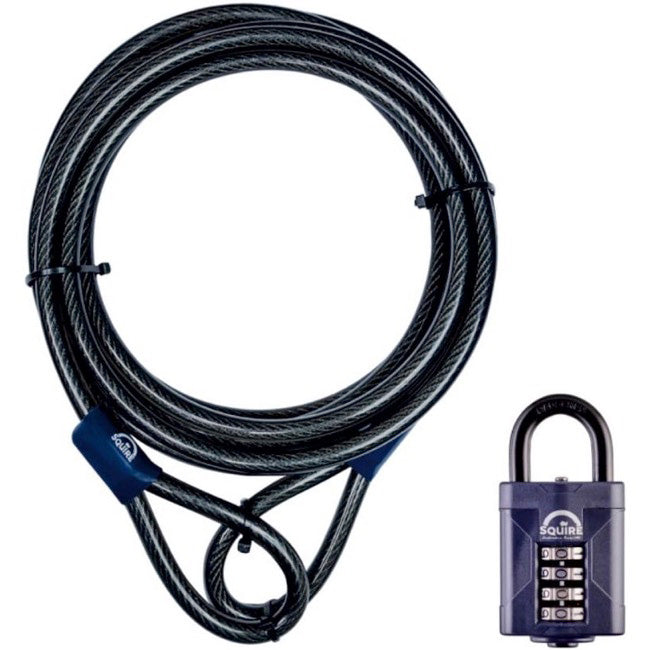 Squire Combi (12c/5m) Combo Padlock/5m Cable