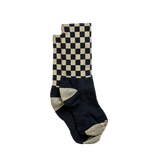 Socks - Checkered Black/Tan