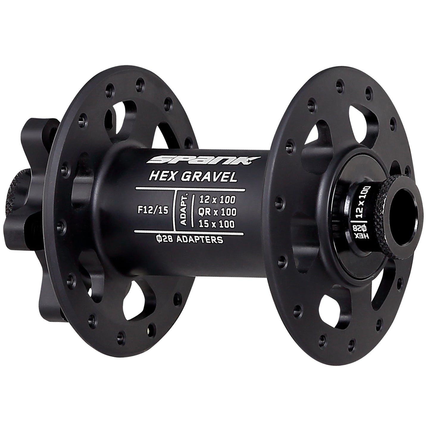 Spank HEX Gravel 6B Disc Front Hub 28h 12x100mm