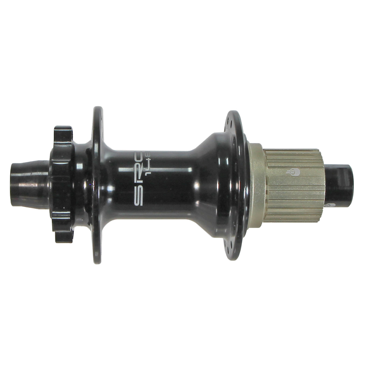 SRC Disc Rear Hub, 28h, 148mmTA, MS (HG+) Blk NLS