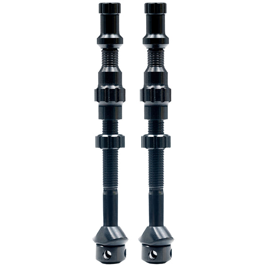 Stans Tubeless Exo-Core Valve Stems - Alloy Tall Black Pair