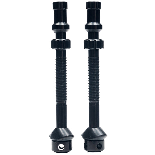 Stans Tubeless Universal+ Valve Stems - Alloy Tall Black Pair