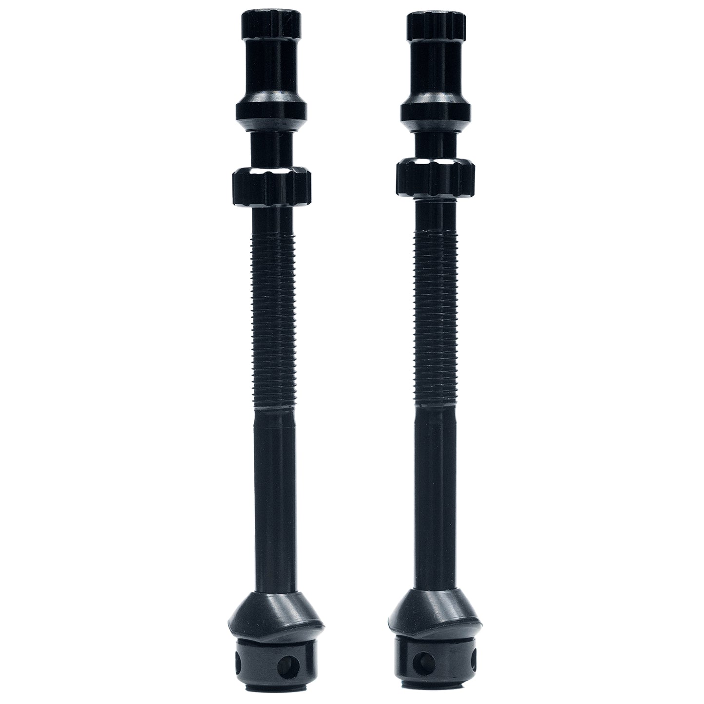 Stans Tubeless Universal+ Valve Stems - Alloy Extra Tall Black Pair