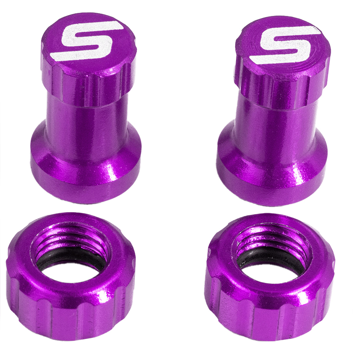 Tubeless Valve Color Kit, Pair, Purple