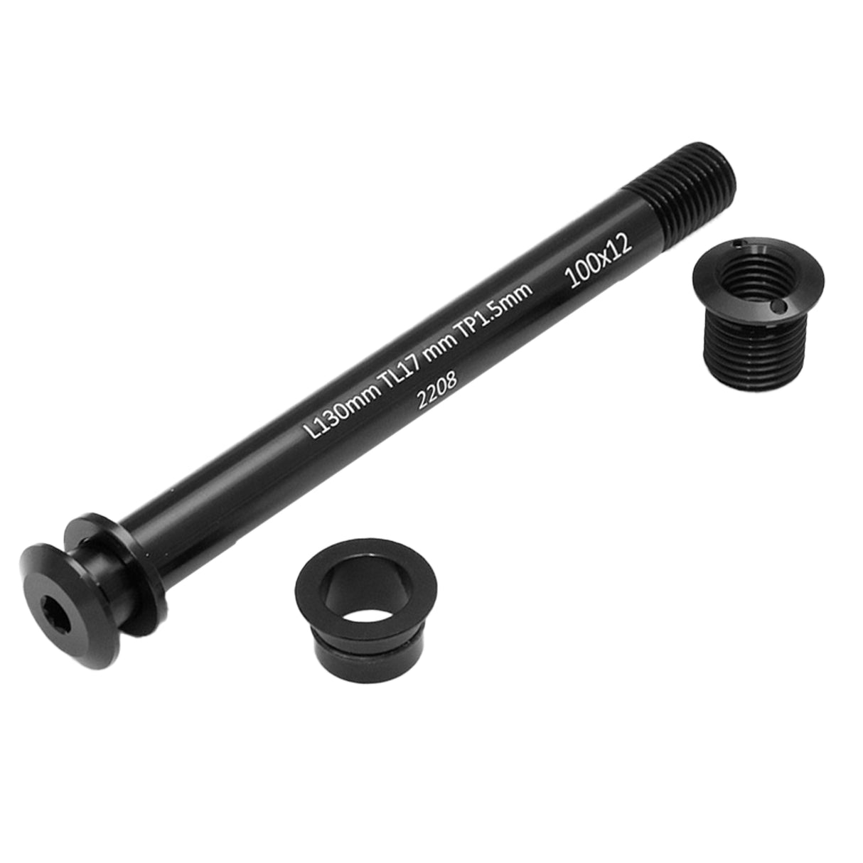 Thru Axle converter, 15mm to 12mm, Black