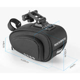 ROCKBROS Bike Saddle Bag Under Seat with Adjustable Mounting, Large Storage Pouch