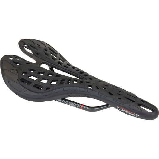 Tioga Spyder TwinTail 2 Saddle HTS Carbon Rail - Black