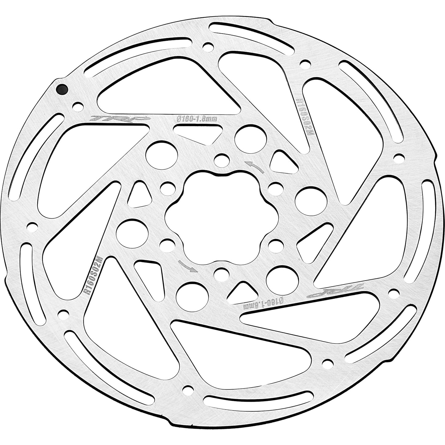 TRP R2 Disc Brake Rotor - 160mm 6-Bolt 1.8mm Rust Blocker Treatment Silver