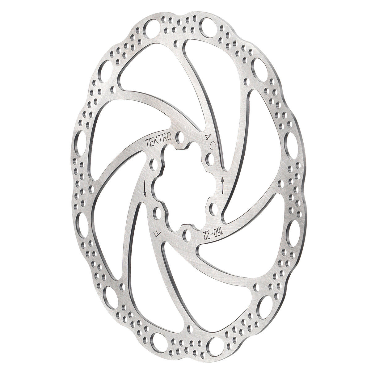 Tektro TR160-22 Disc Rotor - 160mm 6-Bolt Silver