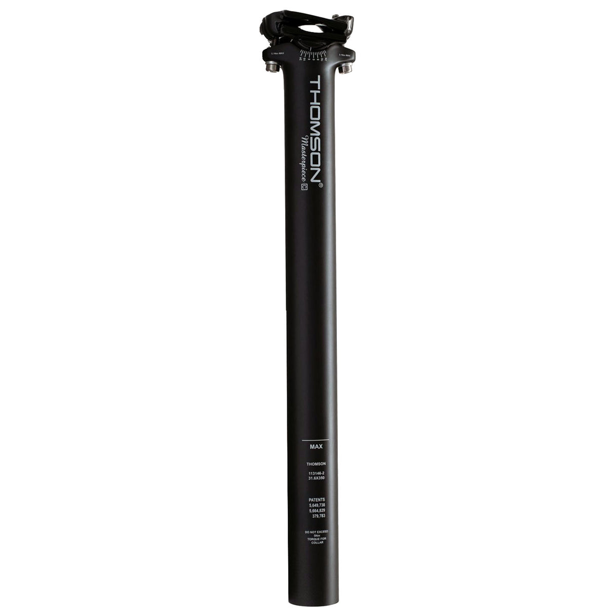 Carbon Masterpiece Seatpost, 27.2 x 350mm, Black