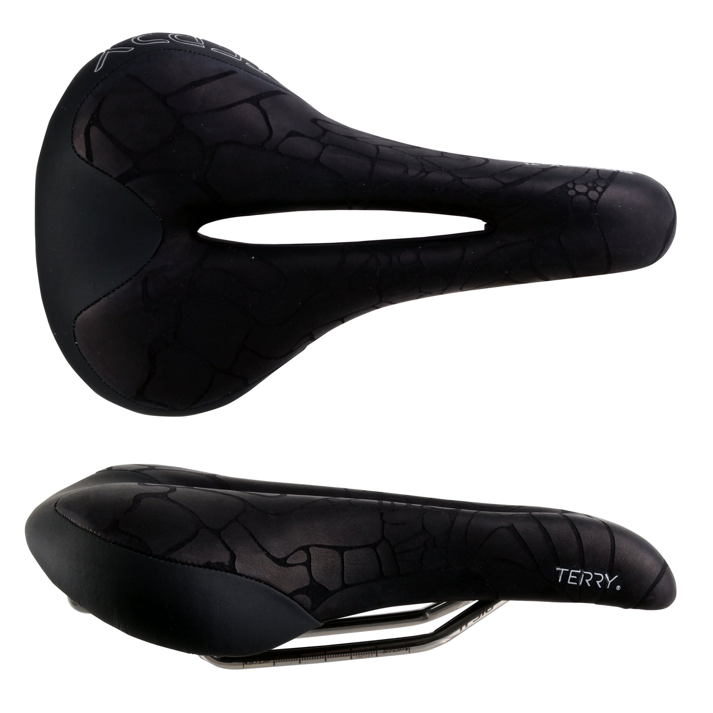 Terry Butterfly Ti Saddle - Titanium Black Womens