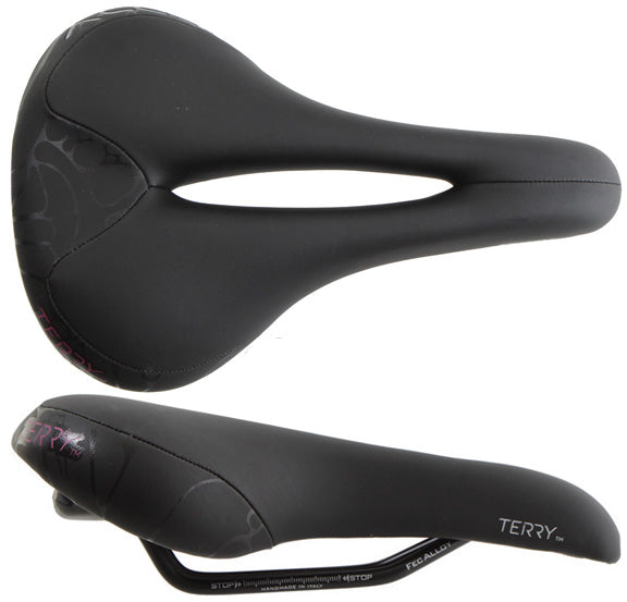 Terry Butterfly Chromoly Gel Saddle - Chromoly Black Womens