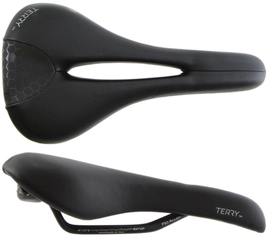 Terry Fly Chromoly Gel Saddle - Chromoly Black Mens