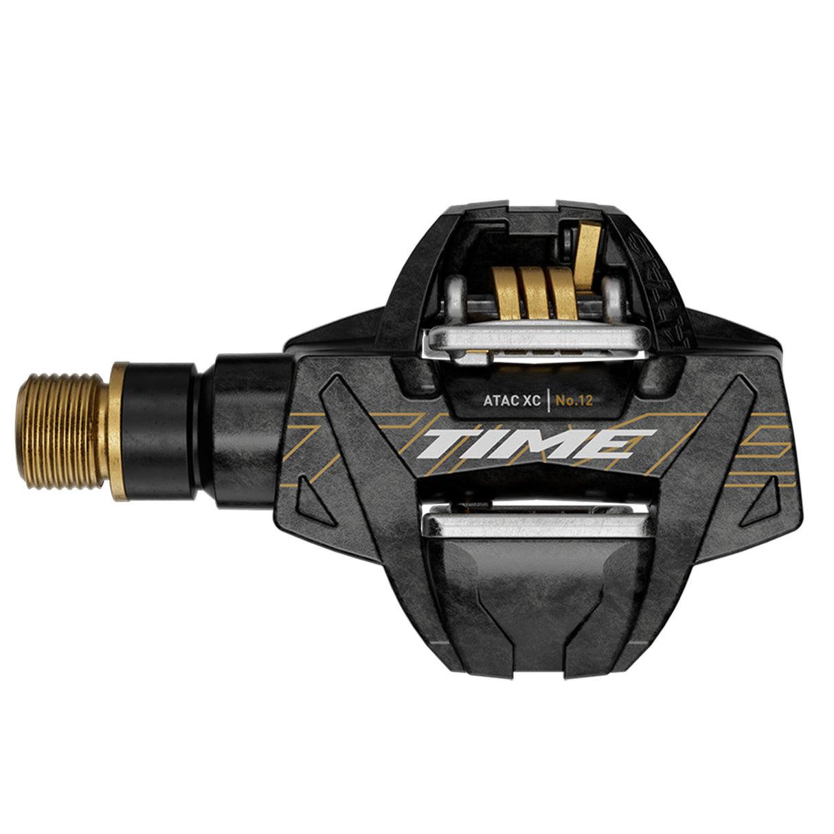 XC 12 ATAC Carbon/Titanium Pedals, Carbon/Gold