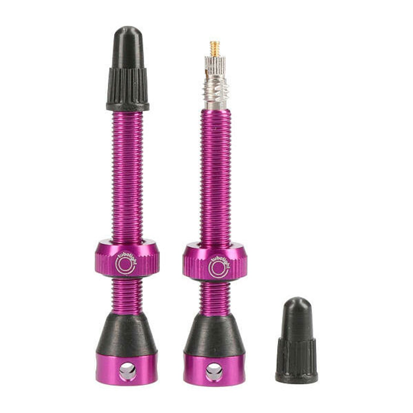 Tubolight Air Valve 50mm Purple Pair