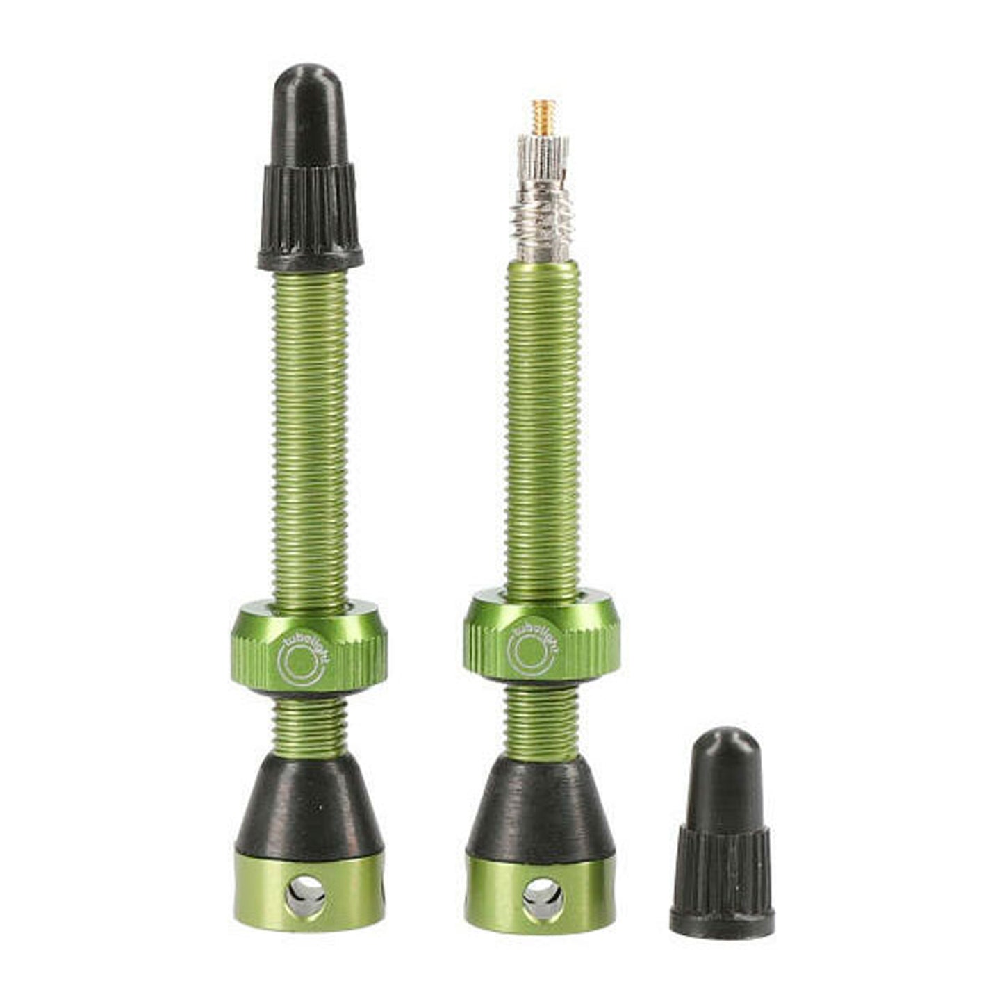 Tubolight Air Valve 50mm Green Pair