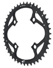 TruShift Aluminum 9sp Ring, 104BCD x 44t - Black