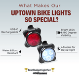 Uptown USB Rechargeable Bike Lights