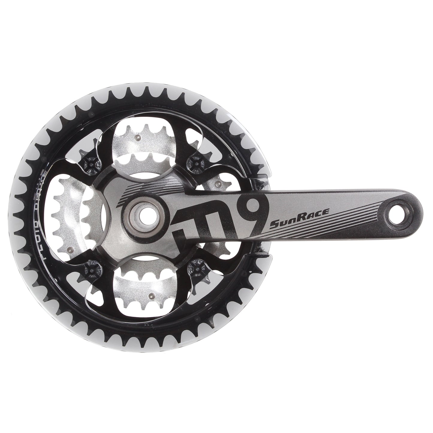 Sunrace FCM954 9sp Crankset 22/32/44t 175mm Black